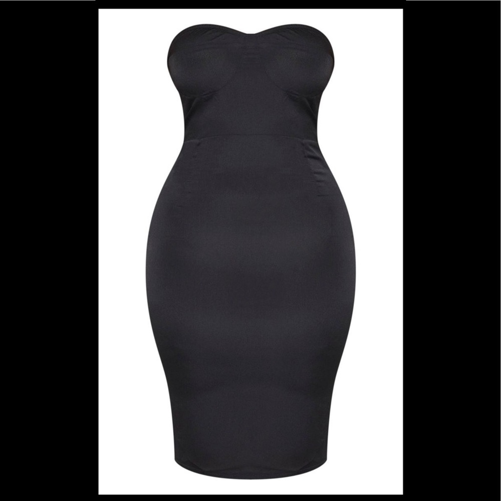 Black midi dress